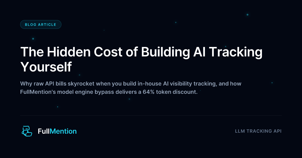 The Hidden Cost of Building AI Tracking Yourself